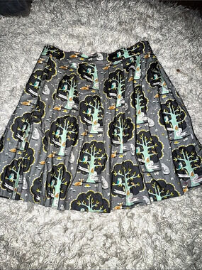 Beebop & Wally A-Line Printed Skirt Size Medium New